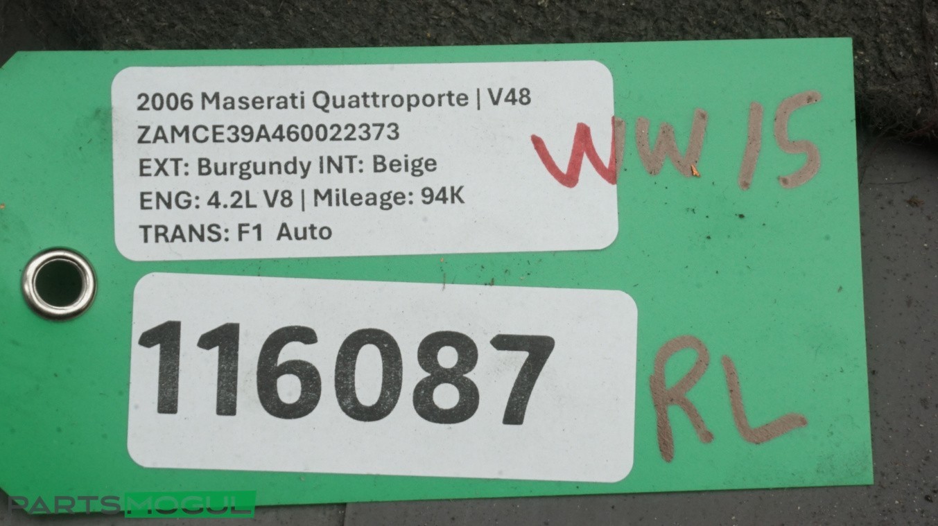 Maserati Quattroporte 2003-2012 REAR+LEFT Fender liner