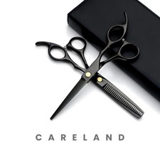 6" Professional Barber Hair Cutting Thinning Black Scissors Hairdressing Shears