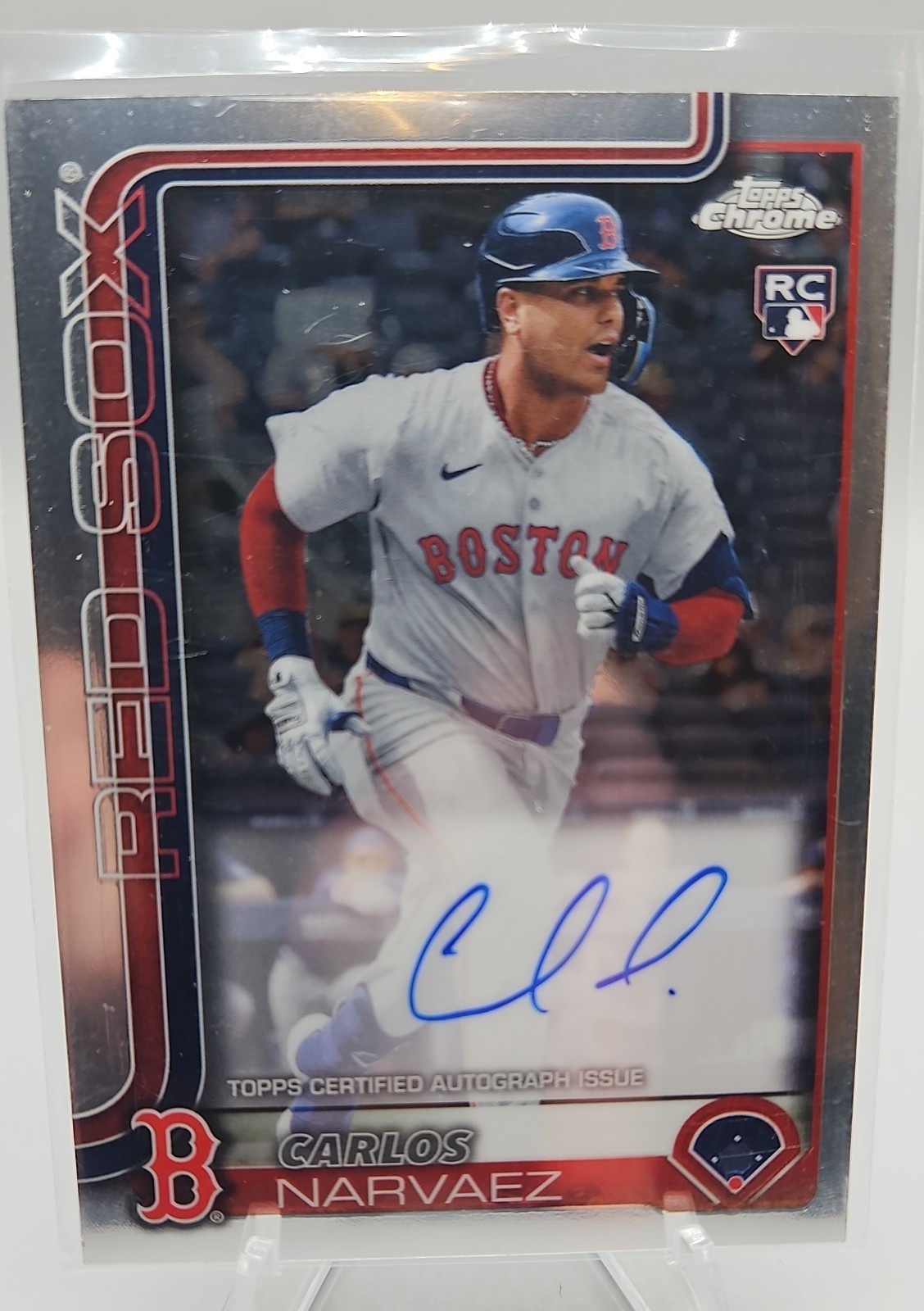 2025 Topps Chrome - Rookie Autographs Carlos Narvaez #RA-CAN (AU, RC)