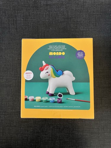 Mondo Lama: Paint Your Own Keramik Einhorn Set mit Farben & Pinsel - Bild 6 von 6