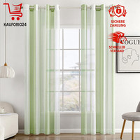 Gardinen Transparent Gestreift Mit ÖSen 2Er Set 140X225Cm FüR Wohnzimmer