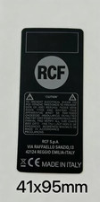 4pcs Replacement RCF Speaker HDL20L-A Badge Emblem Logo Sticker Aftermarket