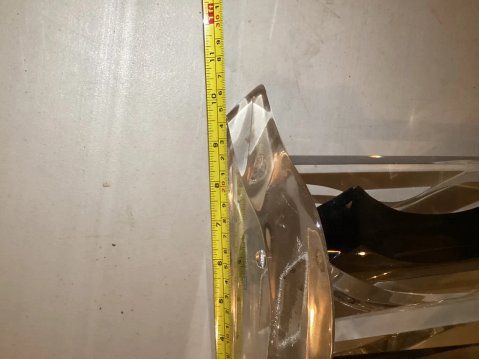 VAN TEAL LUCITE ACRYLIC SCULPTURE POST MODERNISM SIGNED VINTAGE 17” - Image 2 of 4