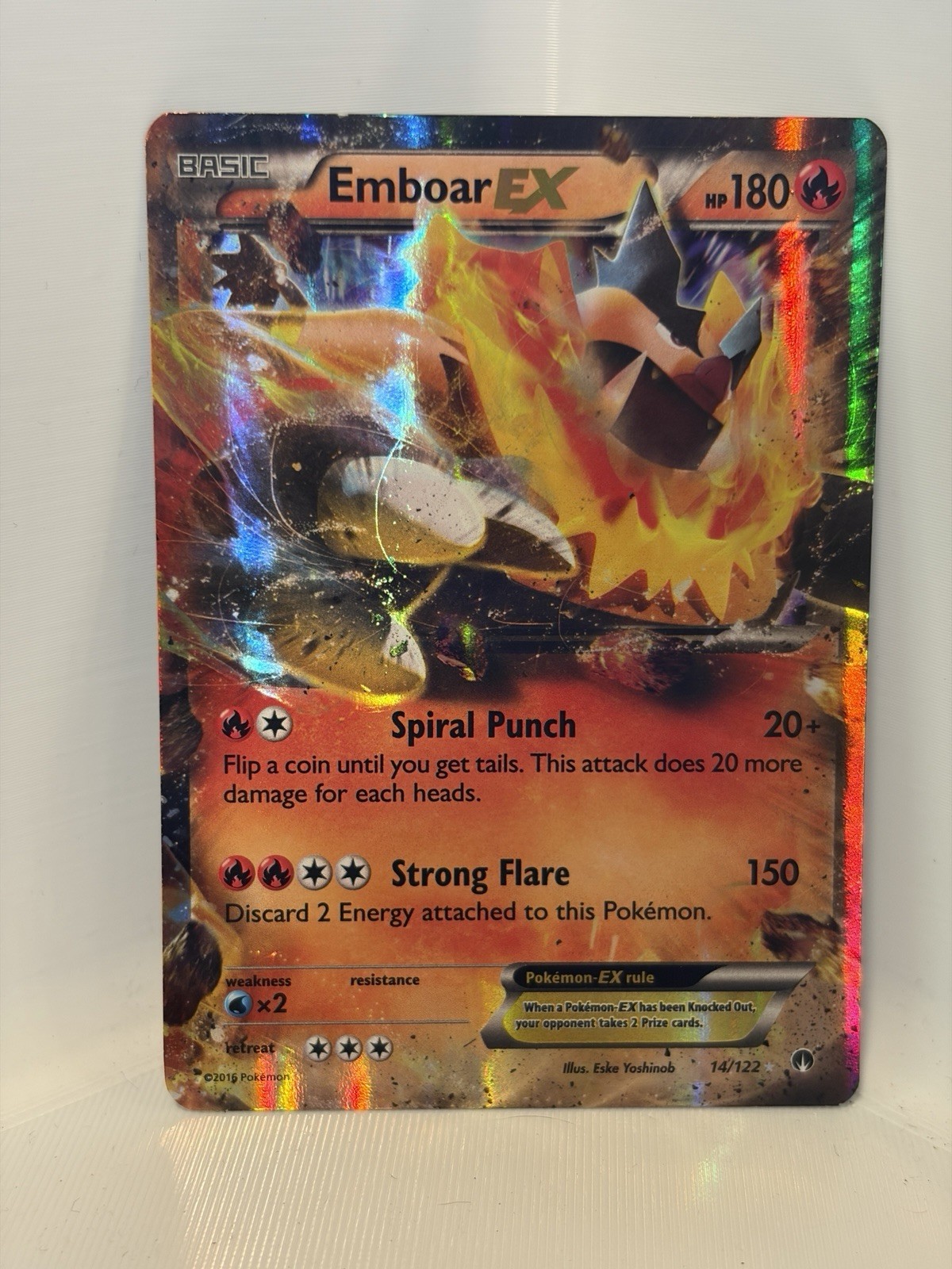 Emboar EX 14/122 Holo BREAKpoint Pokemon Card