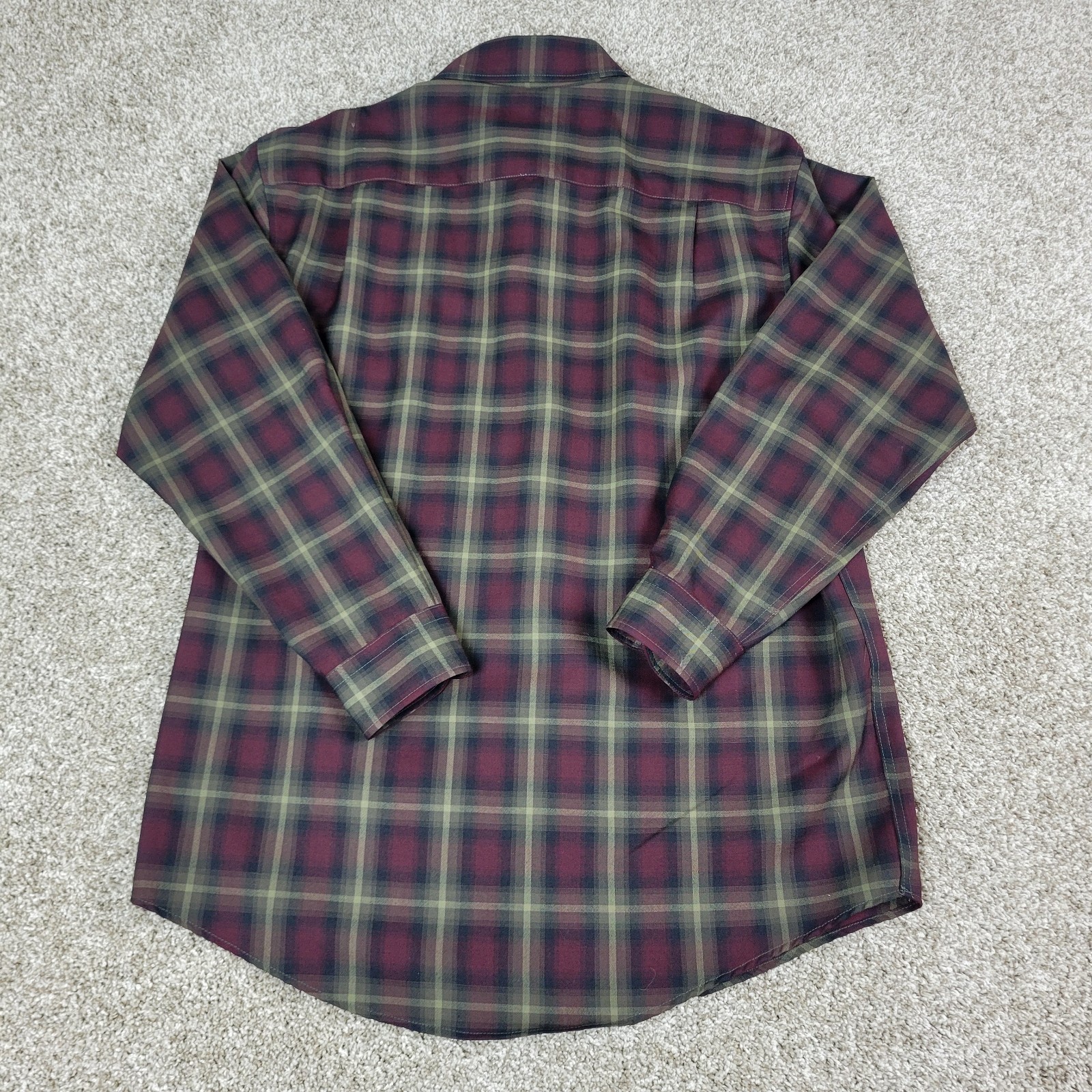 Pendleton Sir Pendleton Mens Large Red Plaid Butt… - image 3