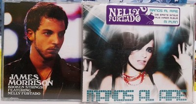 James Morrison (Broken Strings 2008) + Nelly Furtado (Manos Al Aire) Single CDs