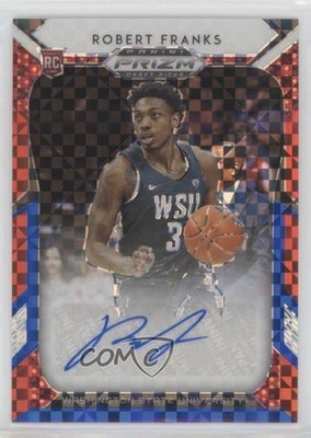 2019 Prizm Draft Picks Red White & Blue 27/99 Robert Franks Rookie Auto RC 0en