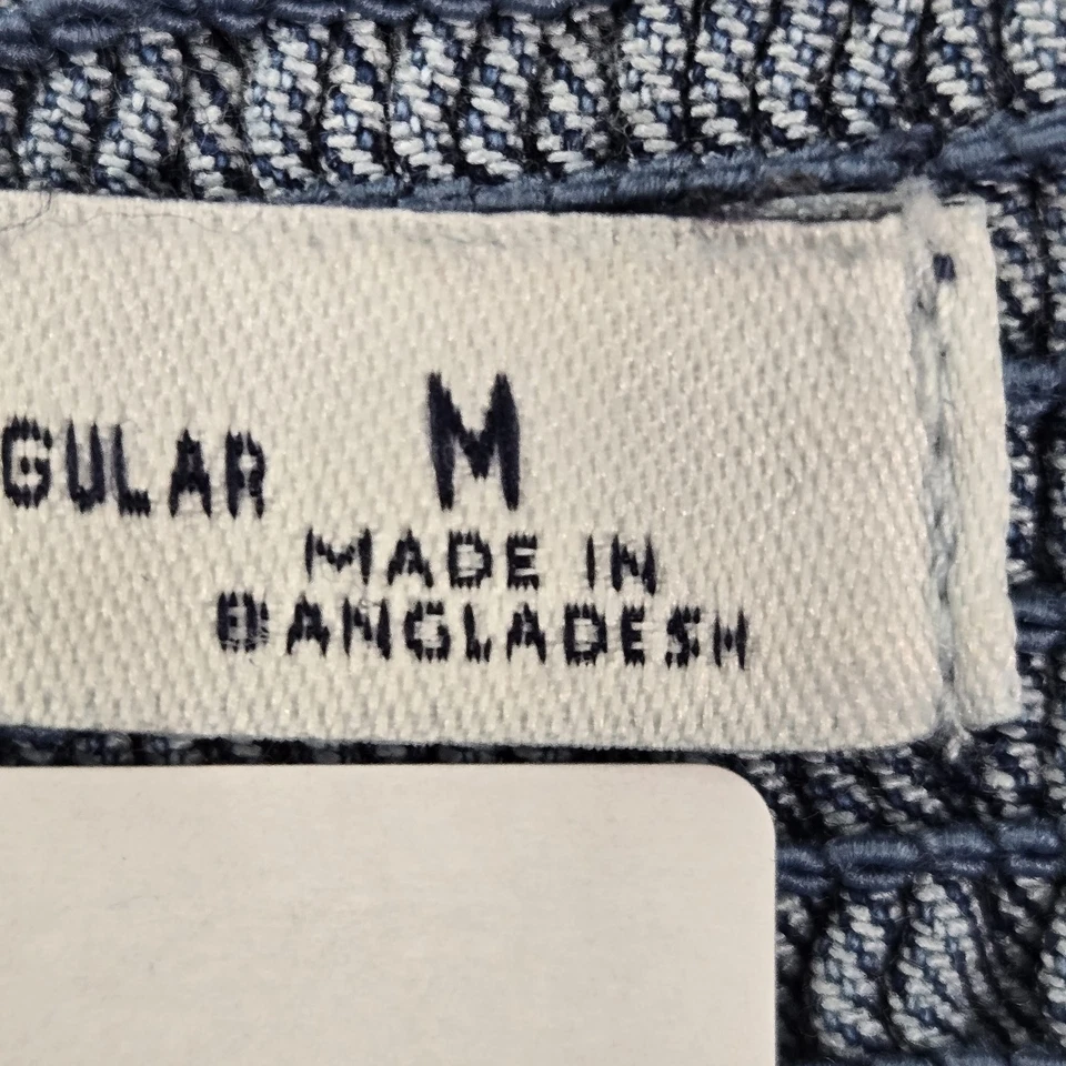 Mono Hollister Mujer M Azul Denim Pierna Ancha Suelto Y2K Sin Mangas 29" Entrepierna Foto 3 de 4