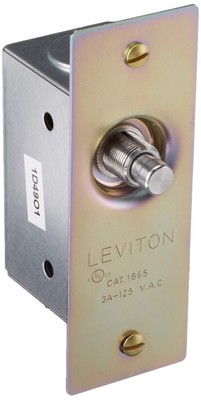 Leviton 1865 3 Amp 125 Volt Single-Pole Doorjamb with Jamb Box
