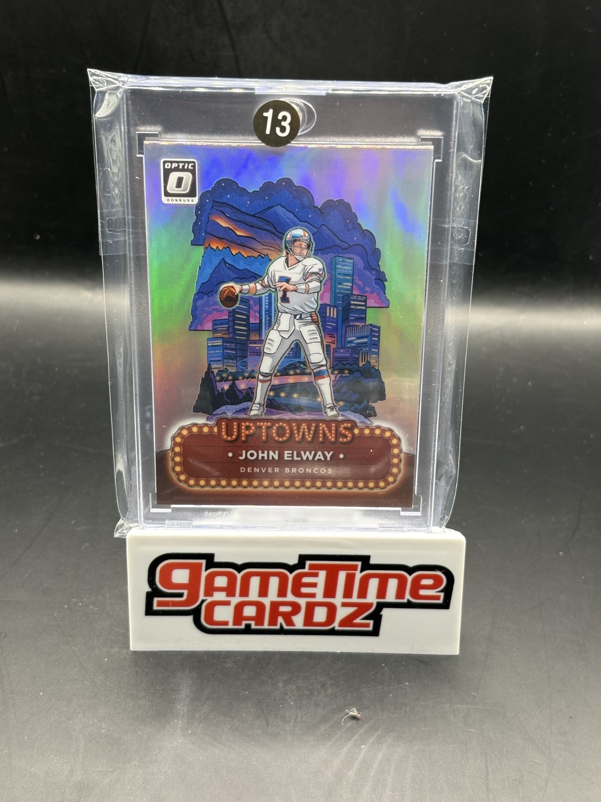 AUCTION #13-	JOHN ELWAY 2024 DONRUSS OPTIC UPTOWNS CASE HIT SSP