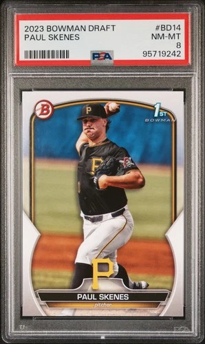 2023 Paul Skenes Bowman Draft Rookie PSA 8 Near Mint-Mint - Pittsburgh Pirates