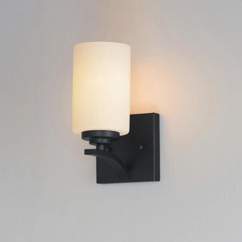 Maxim Lighting 20030SWBK Deven 1 Light 4.75 inch Black Wall Sconce Wall Light - Picture 5 of 5