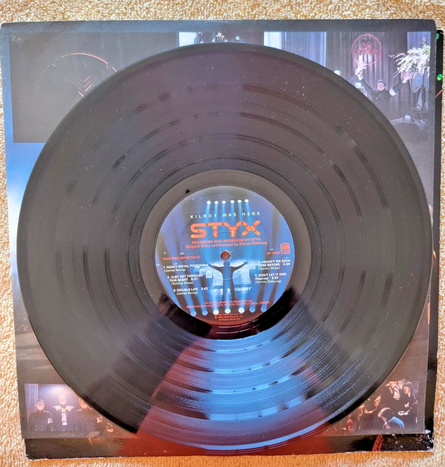 Styx Kilroy Was Here Vintage Vinyl LP 1983 A&M Record SP-3734 EX - Image 3 of 4