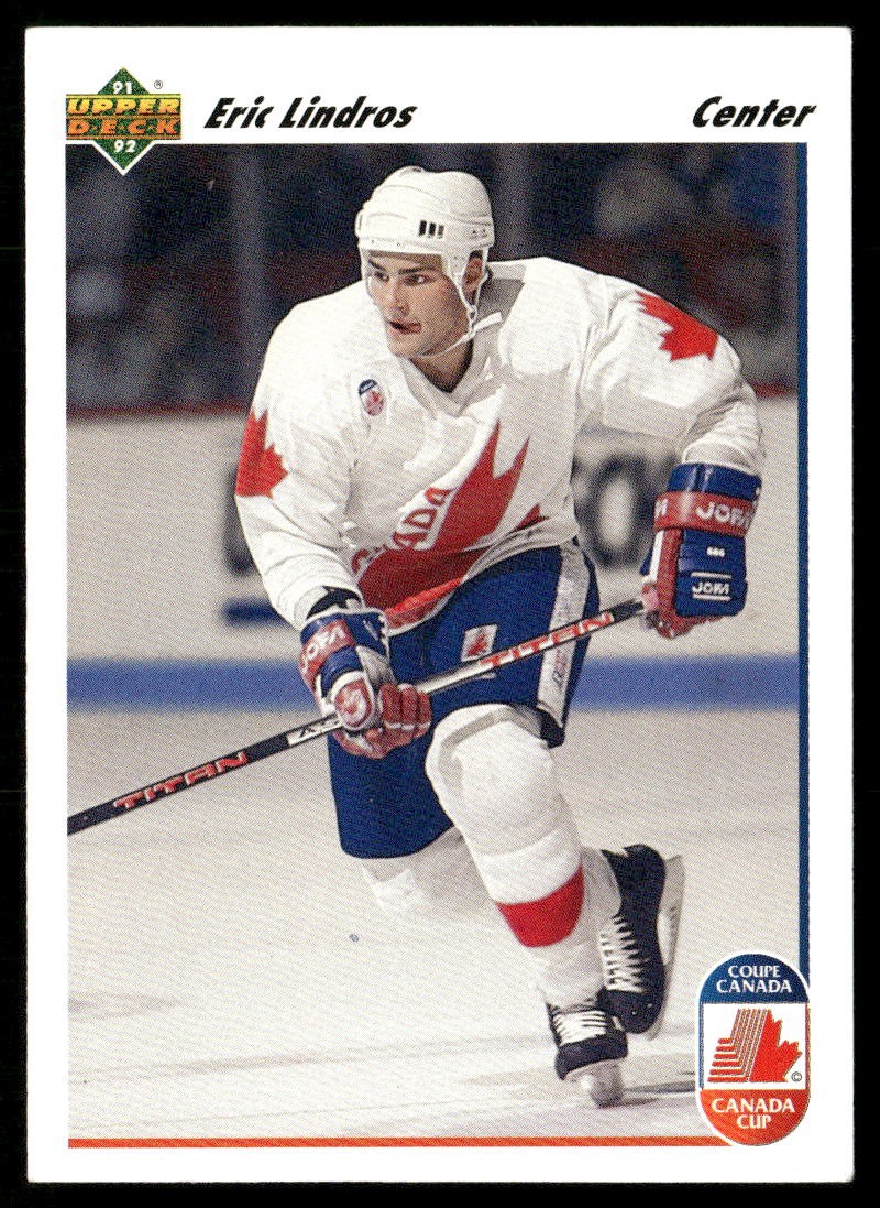 Eric Lindros #9 (Hockey Cards 1991 Upper Deck French) — is it worth grading?