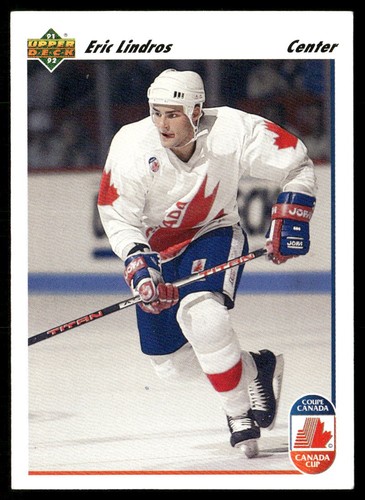 Eric Lindros #9 1991 Upper Deck French card