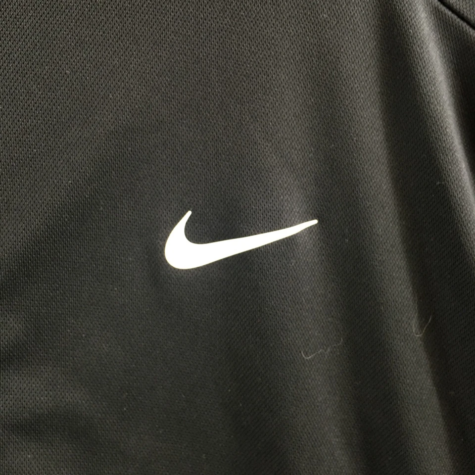 Chaqueta Nike Dri-Fit Cremallera Completa Para Hombre L Negra Manga Larga Cuello Simulado Bolsillos Laterales Foto 4 de 4