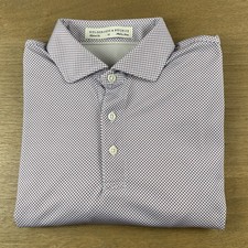 Holderness Bourne Porter Polo Shirt Men s M AOP Geo Golf Performance Mesh