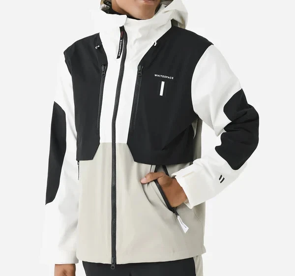 WHITESPACE 2-LAYER CARGO Insulated Men's Jacket - Khaki/Black - Small -NWT