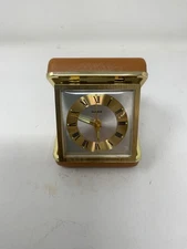 Bulova Travel Alarm Clock Tested Working Battery Operated