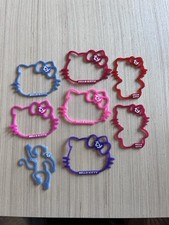 Ty Hello Kitty Silicone Charm Bracelets Multicolor Adjustable Cat Shaped Lot