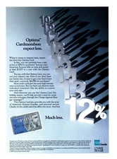 1993 American Express Optima Amex Credit Card Vintage Print Ad 90s Wall Art