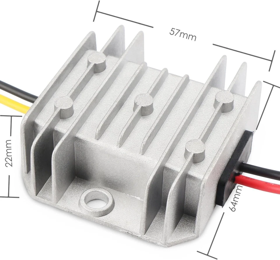 DROK 5V to 12V Step Up Converter, DC 5V-11V Boost Converter 3A, Silver - Image 4 of 4