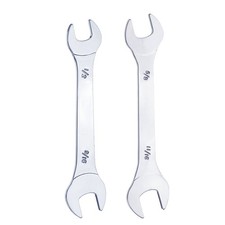 2 pièces clé à fourche double 1/2" 9/16" 5/8" 11/16" SAE pour serrage fin