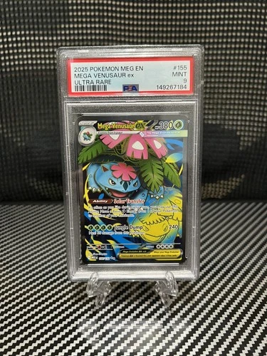Pokemon Mega Venusaur ex 155/132 Me01: Mega Evolution Holo PSA Mint 9