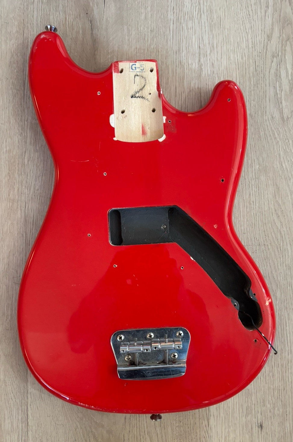 Fender Squier Sonic Bronco BASS BODY & HARDWARE Bass Guitar Fiesta Red Project