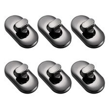 6pcs Alloy Turn Lock Clasp Purse Closures Twist Lock Bag Hardware Black