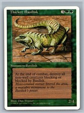 Magic The Gathering 4th Edition Thicket Basilisk MTG TCG CCG Fourth 4ED