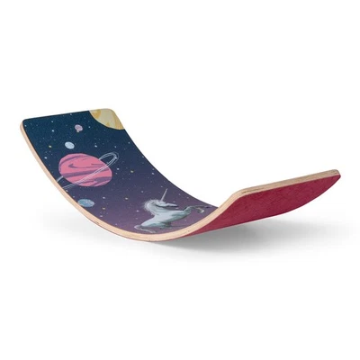 BOARDERKING Balance Board Kinder ab 3 Jahren rutschfest Filzbeschichtung Indoorboard Einhorn