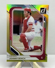 2026 Panini Donruss Baseball Johnny Bench Gold /10 # 2 Cincinnati Reds