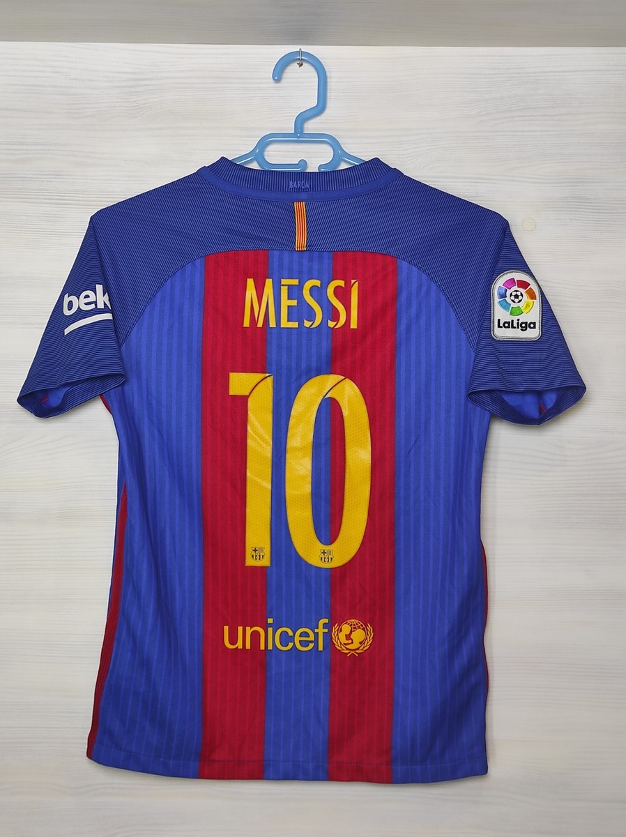 10 MESSI BARCELONA 2016-17 HOME SHIRT NIKE 777029-481 SPAIN SOCCER
