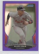 2013 Bowman Chrome Purple Refractor 56/199 Allen Craig #93 0o9