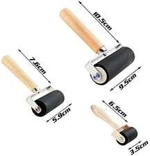 3 Pack Rubber Roller - Brayer Rollers with 3 Size for Crafting Brayer Rollers fo
