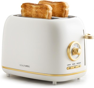 2-Slice Toaster, Wide Slots, 7 Bread Shade Settings, Stainless Steel, Bagel,