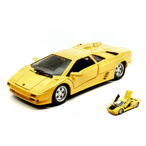 Lamborghini Diablo 1994 Yellow 1:24 Welly Auto Stradali -D- Neues Modell-image