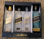 4 Empty Johnnie Walker 20cl Bottles With Exclusive Travelers Box — photo 1