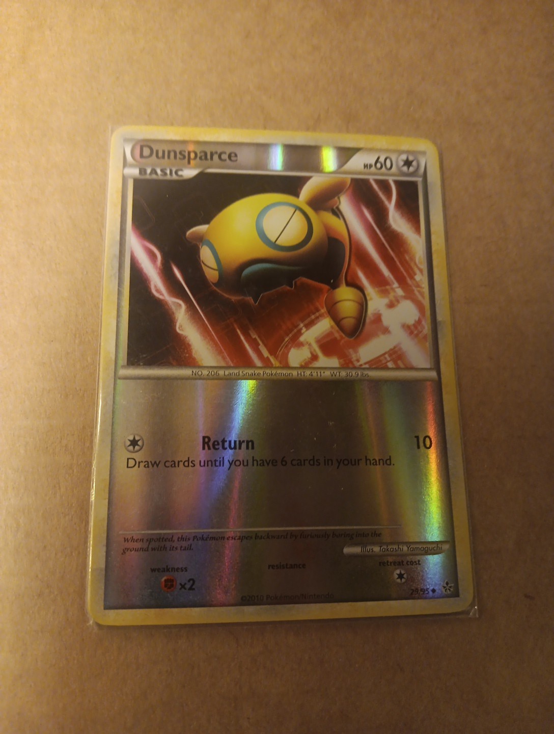 Dunsparce Unleashed 29/95 LP Reverse Holo