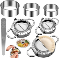 Ravioli Former,7 StüCk Edelstahl KnöDel Ravioliformer Set,Teigtaschenformer, Rav
