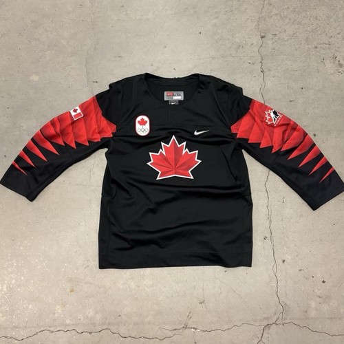 Team Canada 2017 Olympics Authentic ice hockey shirt jersey Nike size L XL