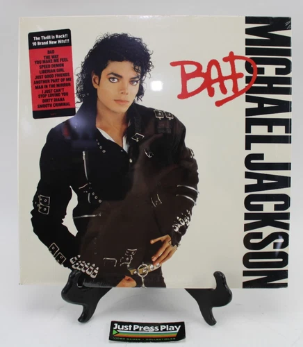 Michael Jackson "Bad" 1987 1st Press US w/ Hype Sticker OE40600 Fact. Sealed