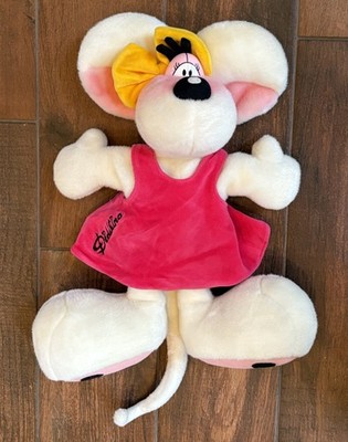 1999 Depesche Diddlina Mouse 15'' Plush RARE HAND PUPPET Plush Germany