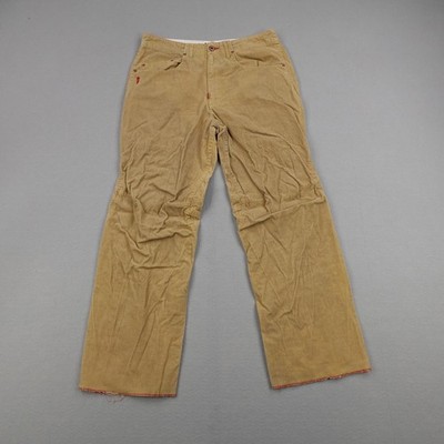 Vintage Ecko Unltd Pants Mens 32 Khaki Tan Corduroy Cords Baggy Loose Chino Y2K