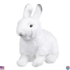 11-Inch White Plush Bunny Stuffed Animal - Soft Rabbit Toy for Easter & Gifts