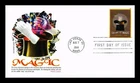 US COVER ART OF MAGIC RABBIT IN HAT ILLUSION OF MOVEMENT FDC PANDA CACHET
