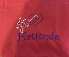 Red Hat Society Sturdy Red Canvas Tote Bag