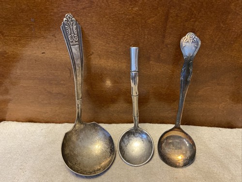 Antiguo Lote De Colección De 6 Cucharas Cucharones De Condimento Salsa De Salsa De Salsa De Patrón Mixto - Imagen 5 de 12