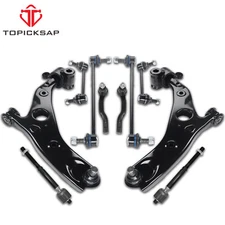 10PC Front Lower Control Arm w/Ball Joint Sway Bar Tie Rod for 2014-2017 Mazda 6